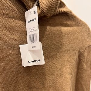 Simkhai camel cashmere turtleneck and gloves, new with tags